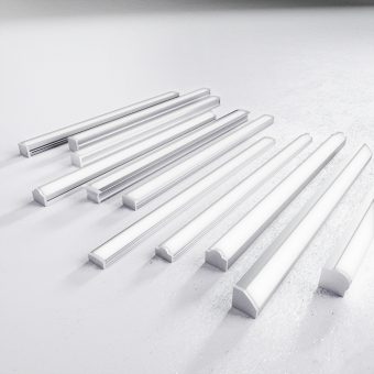 LED lightbars built using extruded aluminium profiles
